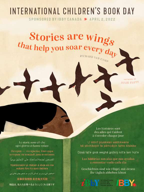 Las historias son alas que nos ayudan a remontar el vuelo cada día (lema para el Día Internacional del Libro Infantil 2022)
